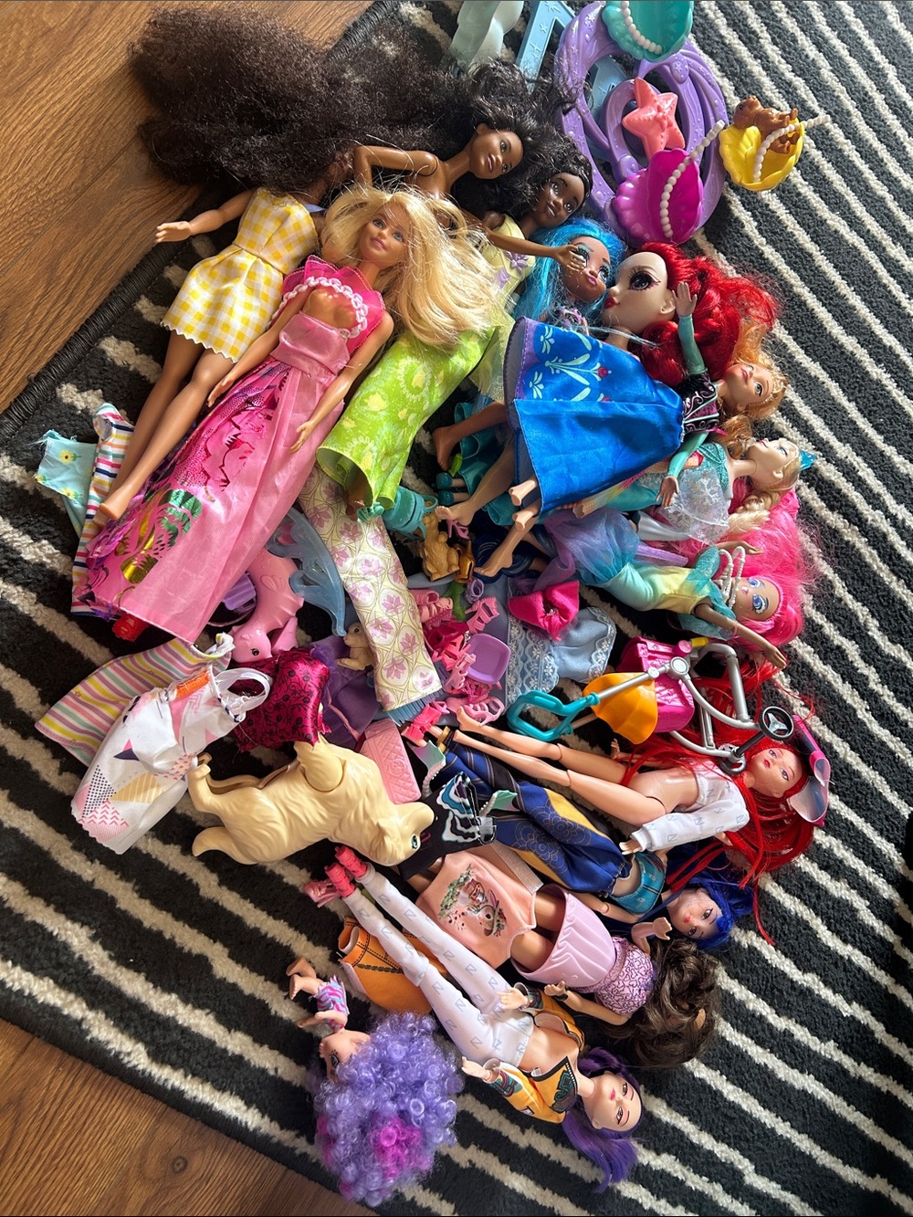 Lot of Barbie’s & accessories